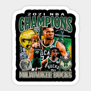 Milwaukee 2021 NBA Champions Sticker